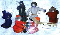 Коллекция хантыйских кукол. Тюменская область.