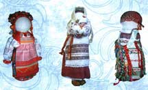 Коллекция кукол в народных костюмах Вятской губернии.