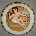 Декоративная тарелка 'В бане' /'Мочаште'/. Ручная роспись, авторская работа