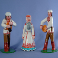Коллекция керамических матрешек в национальных женских нарядах Республики Марий Эл. Ручная роспись, авторская работа